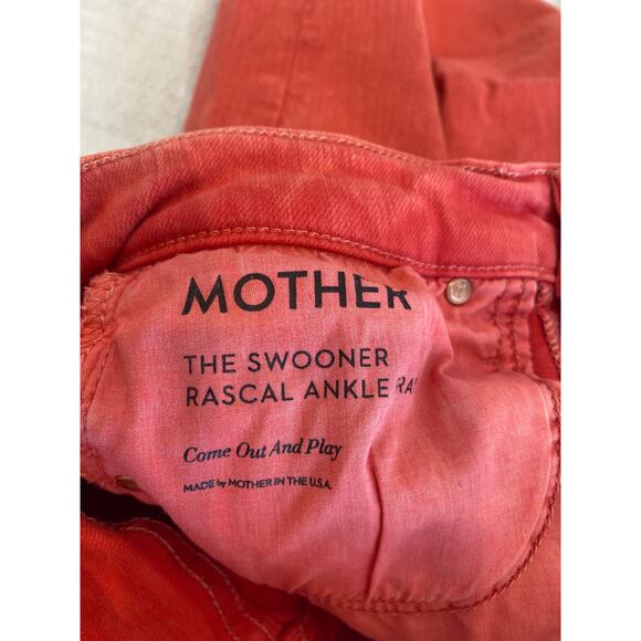 Mother Swooner Ankle Fray Jeans Rascal Ankle Fray Come Out & Play size 25 - Picture 4 of 6